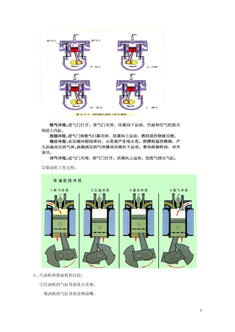 广东省广州市南沙区九年级物理全册知识点汇总第十四章内能的利用新版新人教版20170720382.doc_第2页