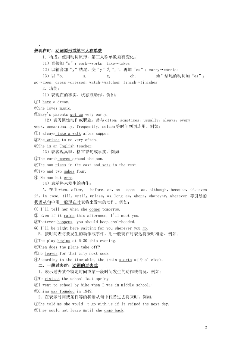 高考英语语法精讲精练专题八动词的时态和语态20170726230.doc_第2页