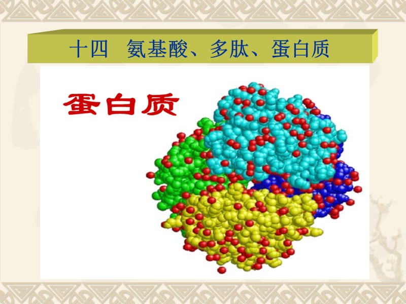 十四 氨基酸、多肽、蛋白质(制药工程).ppt_第1页