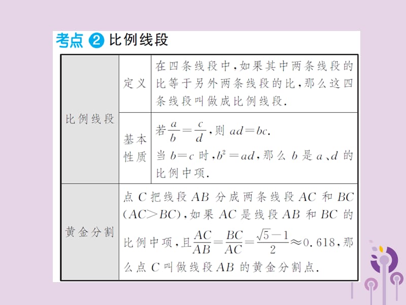 三洲版2019年中考数学总复习第四章图形的初步认识与三角形第五节相似三角形课件.ppt_第3页