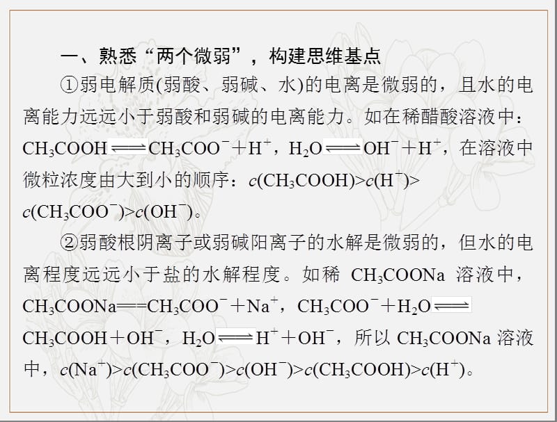 2020年高考化学一轮复习课件：模块1 第六单元 小专题八　溶液中粒子浓度大小比较 .ppt_第2页