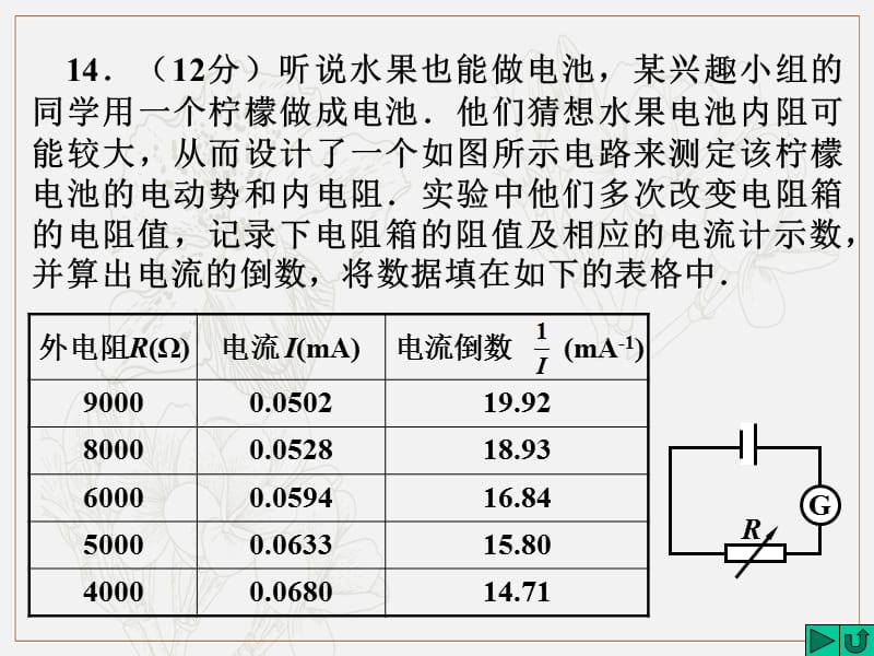 2019年高考物理二轮复习专题课件：电学实验 076.测定电源的电动势和内阻（下） .ppt_第2页