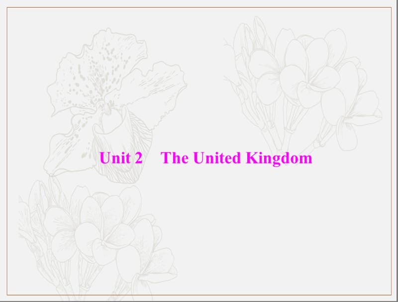 2020年高考英语一轮复习课件：第一部分 必修5 Unit 2 The United Kingdom .ppt_第1页