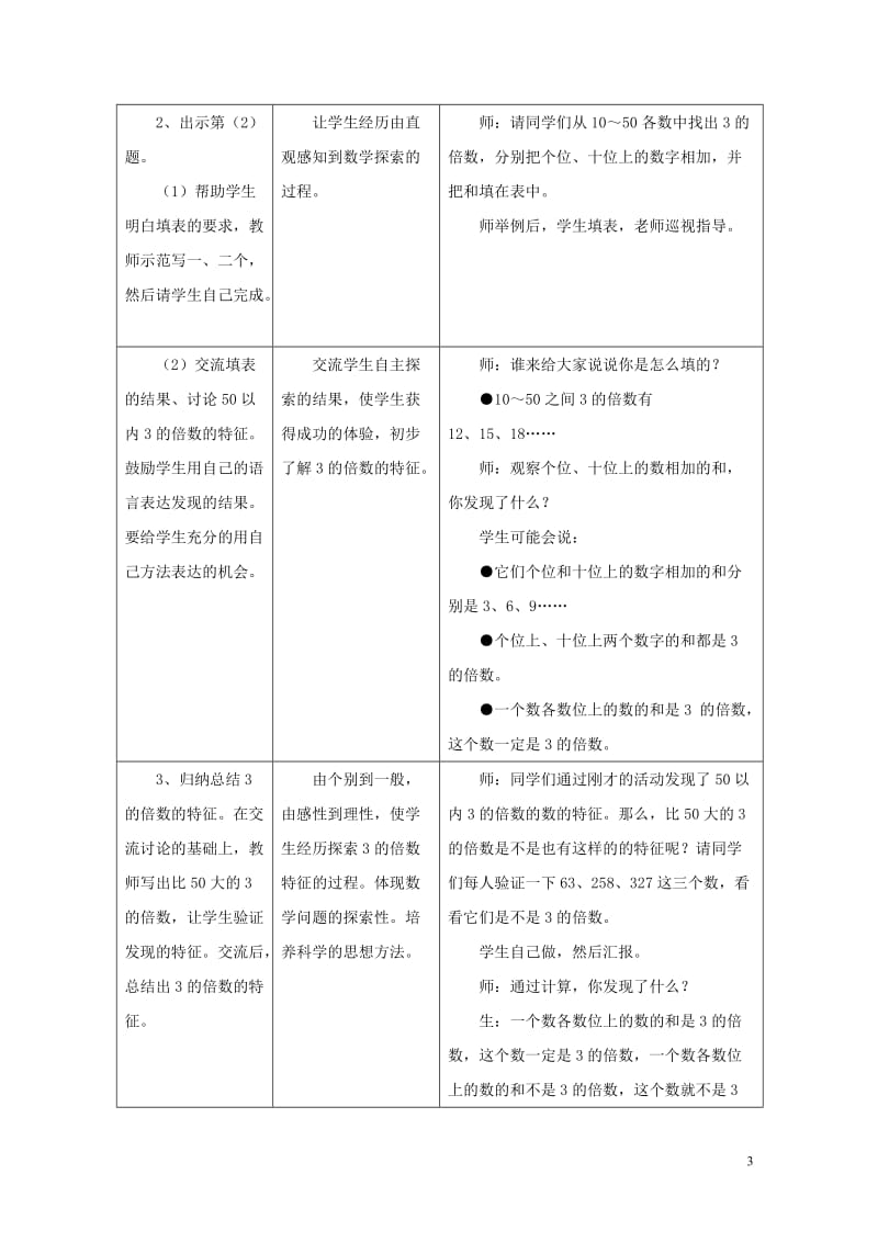 四年级数学上册五倍数和因数5.33的倍数特征教学设计冀教版20190521293.doc_第3页