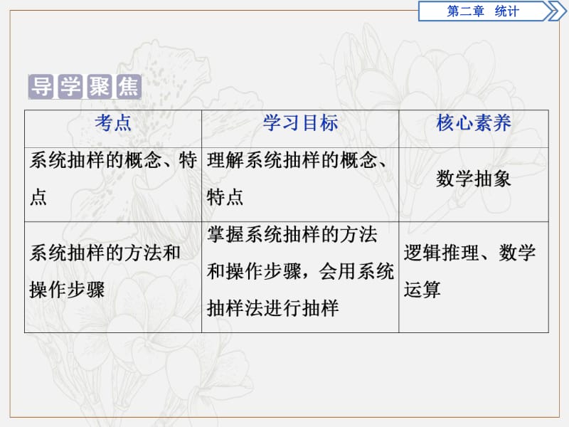 2019年数学人教A必修三新一线同步课件：2.1.2　系统抽样 .pdf_第2页