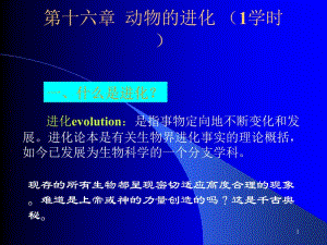 第十六章动物的进化1学时.ppt