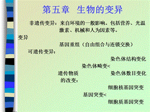 第五章生物的变异.ppt