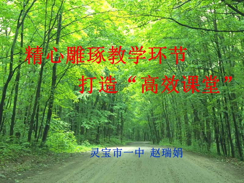 精心雕琢教学环节.ppt_第1页