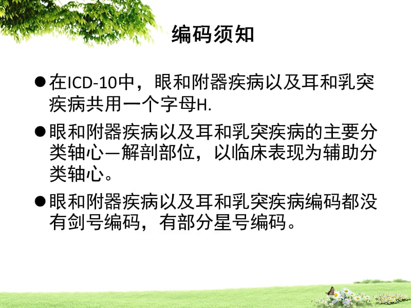 王振娟：国际疾病分类编码员培训(ICD-10眼和耳疾病章节).ppt_第2页