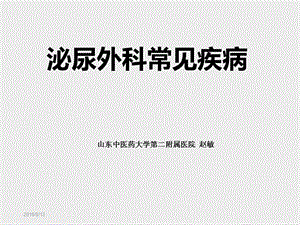 泌尿系统常见疾病.ppt