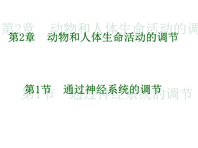 人教版教学课件河北省鸡泽一中高二生物《通过神经系统的调节》课件.ppt_第2页