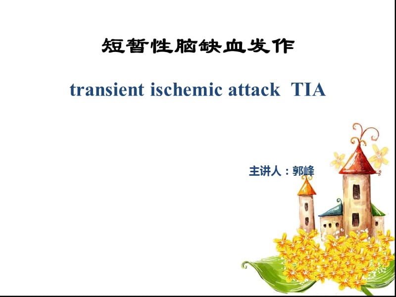 TIA患者的护理.ppt_第1页