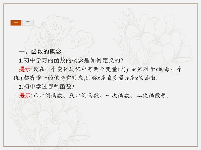 2019-2020学年高一数学人教A版必修1课件：1.2.1　函数的概念 .pptx_第3页