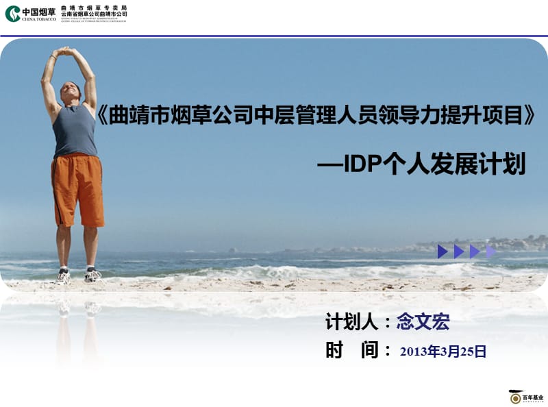 作业IDP个人发展计划模板.ppt_第1页