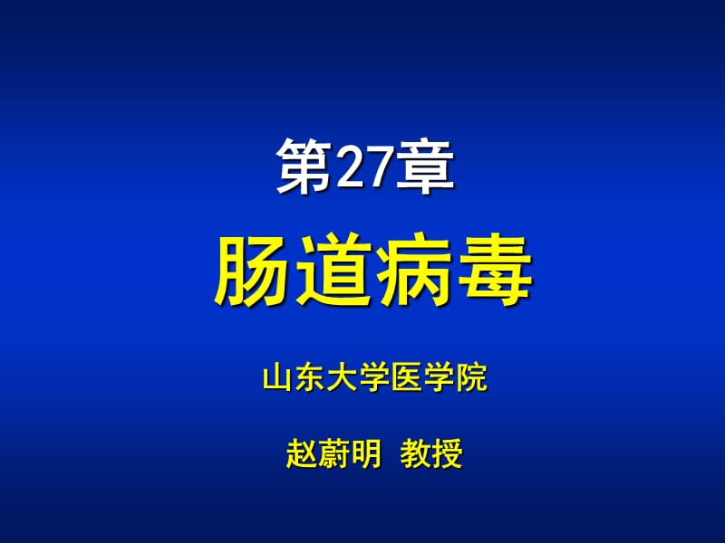 肠道病毒山东大学医学院赵蔚明教授.ppt_第1页