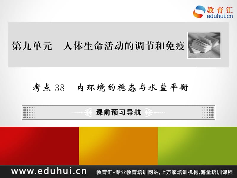 高考生物第一轮复习精品课件包第九单元人体生命活动的调节和免疫38.ppt_第1页