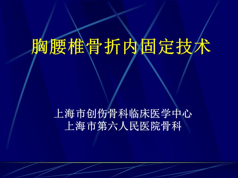 胸腰椎骨折内固定治疗新进展.ppt_第1页