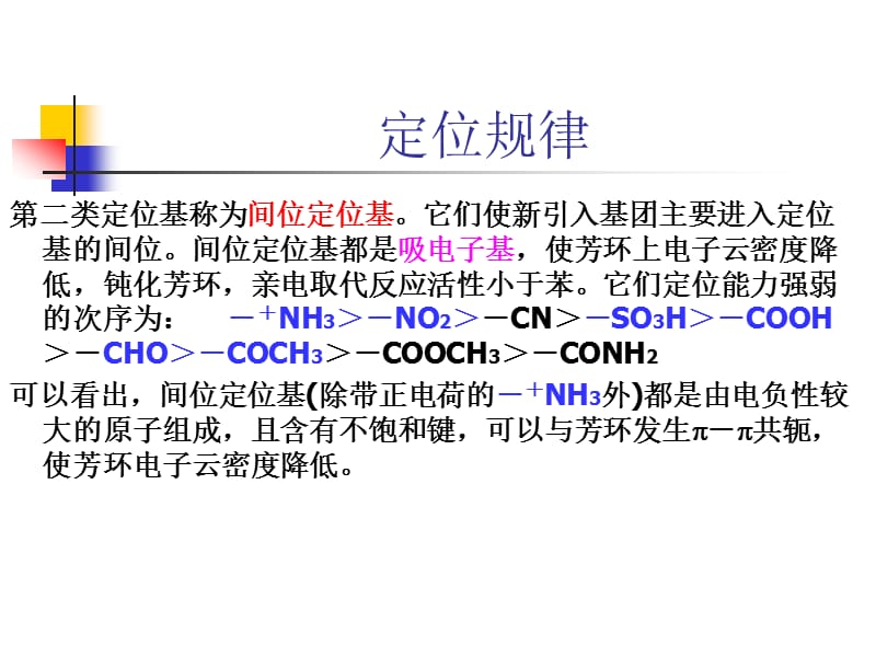 苯环上亲电取代反应的定位规律.ppt_第3页