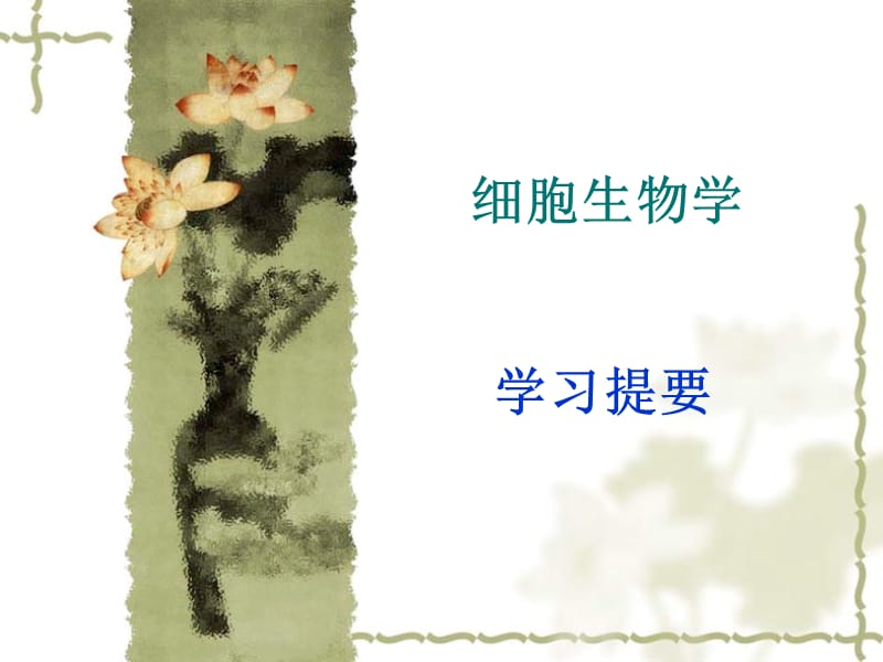 细胞生物学提要.ppt_第1页