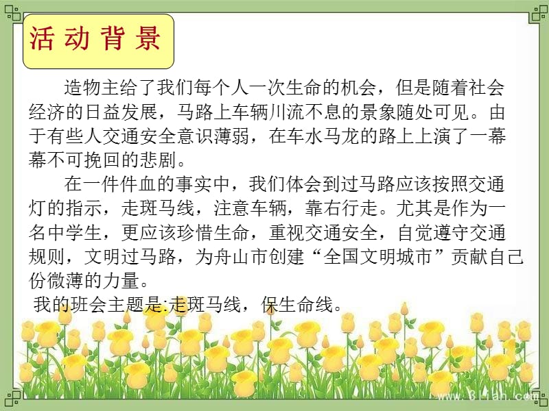 《走斑马线，保生命线》主题班会说课.ppt_第3页