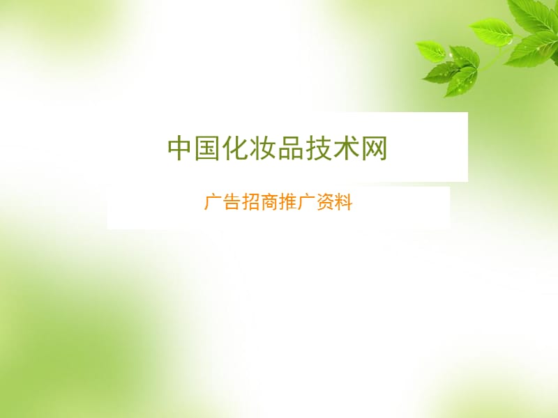 中国化妆品技术网.ppt_第1页