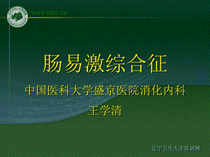 肠易激综合征.ppt