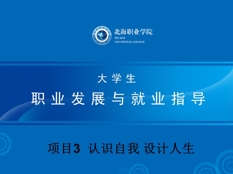 项目认识自我设计人生.ppt_第1页