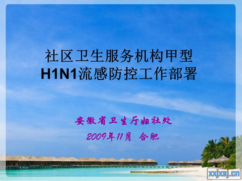 社区卫生服务机构甲型HN流感防控工作部署.ppt_第1页