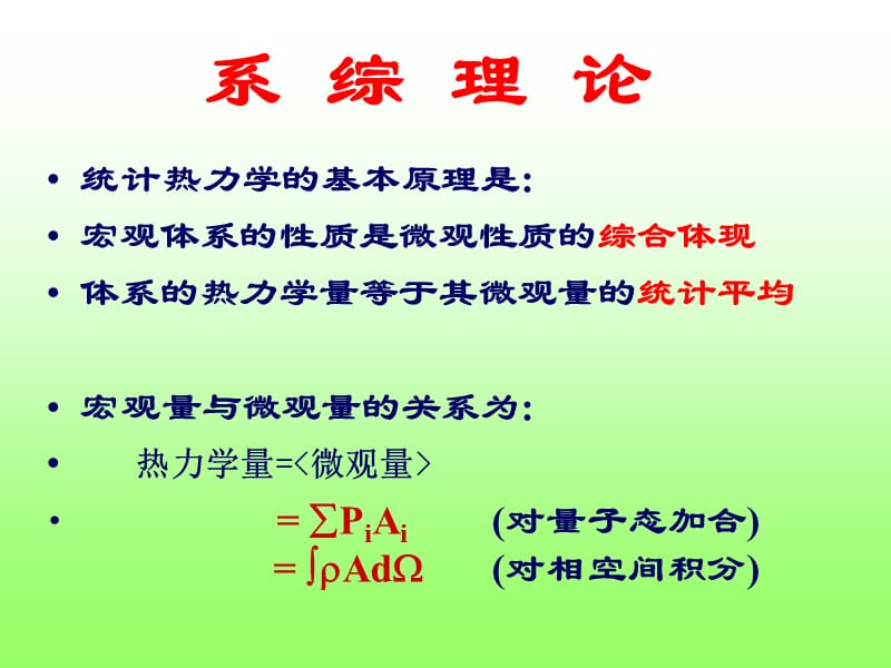 系综理论配分函数理想气体统计理论.ppt_第2页