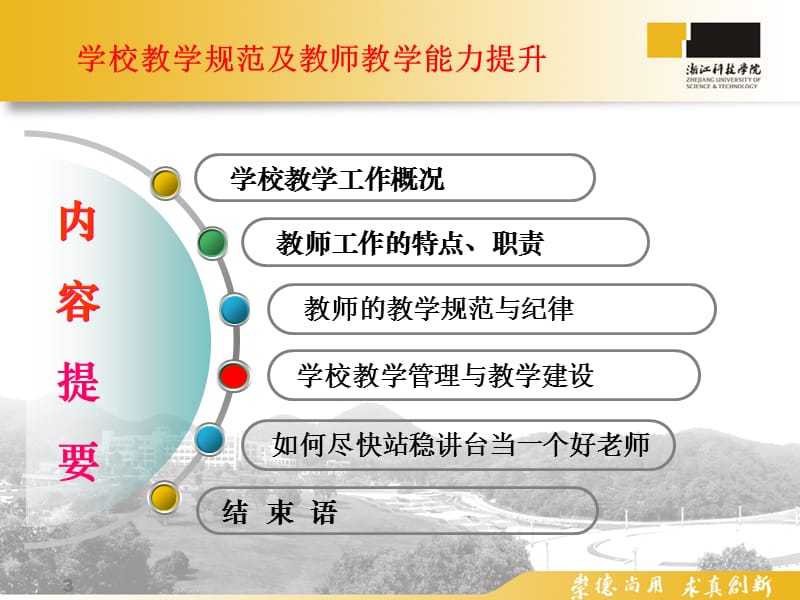 热烈欢迎各位老师来到浙江科技学院.ppt_第3页