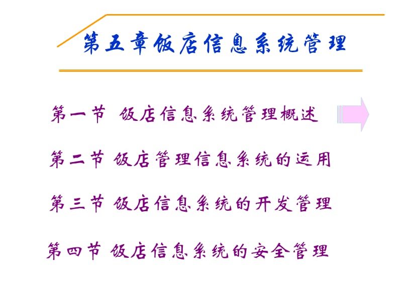 第五章饭店信息系统管理.ppt_第1页