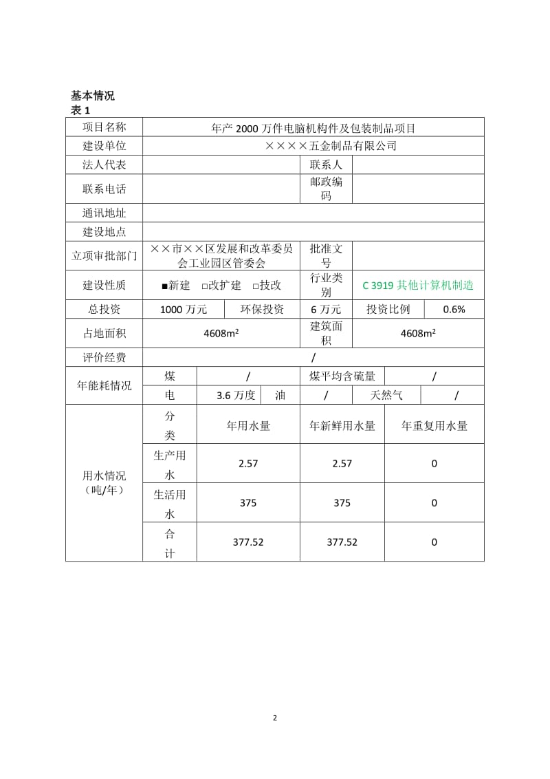 年产2000万件电脑机构件及包装制品项目环境影响报告表.doc_第2页