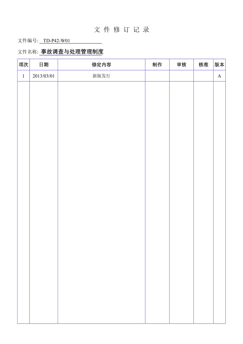 事故调查与处理管理制度.doc_第1页