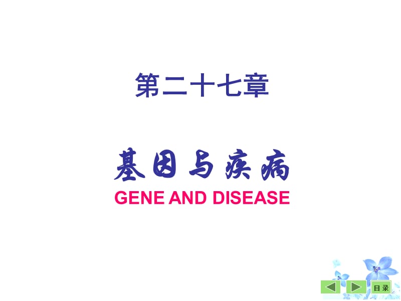 第二十七章基因与疾病GENEANDDISEASE.ppt_第1页