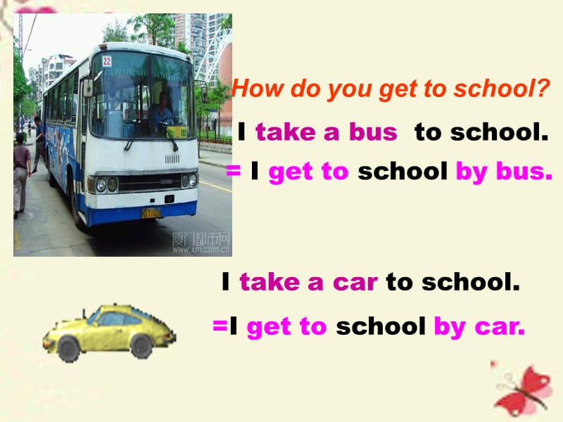 七年级英语下册 Unit 3 How do you get to school Period 1课件 （新版）人教新目标版 (2).ppt_第3页