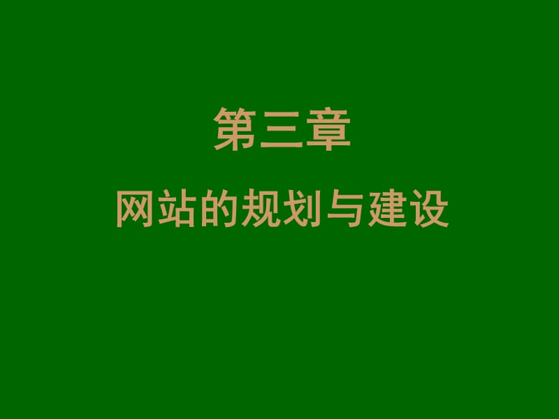 网站的规划与建设.ppt_第1页