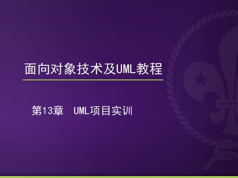 第13章UML项目实训.ppt_第1页