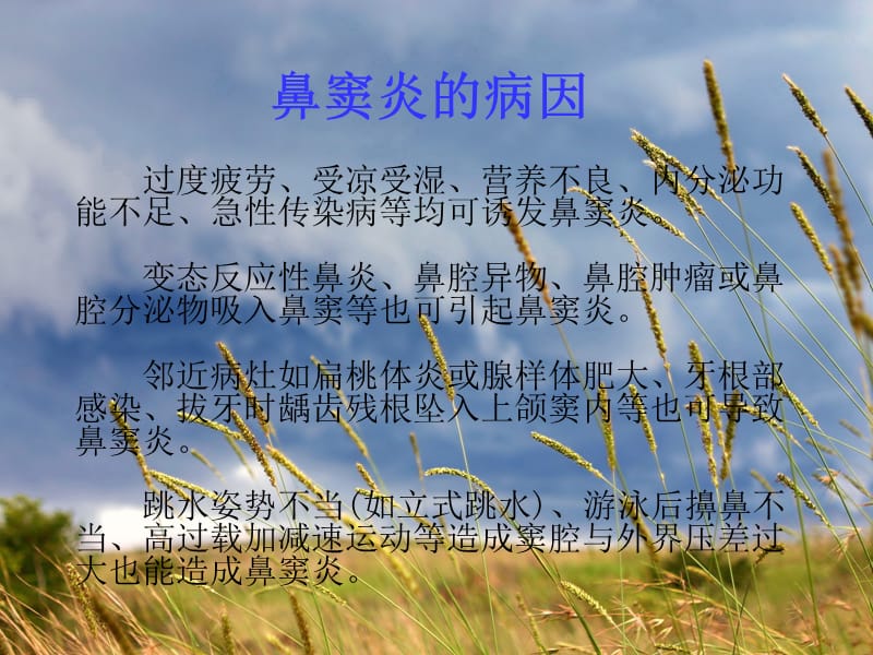 鼻窦炎的分类及护理.ppt_第3页