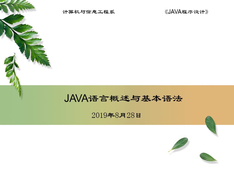 第1讲：JAVA语言概述.ppt_第2页