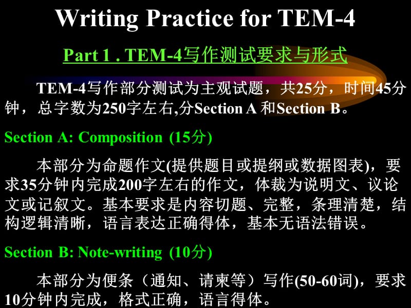 英语专业四级写作辅[1]...ppt_第2页