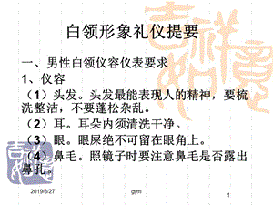 白领形象礼仪提要.ppt