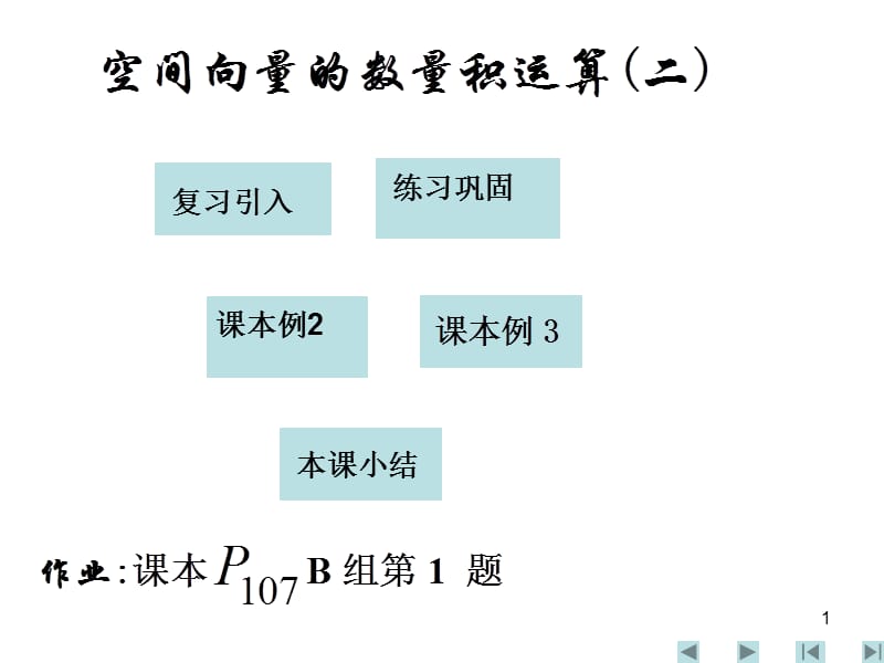 2006.12.25空间向量的数量积运算(二).ppt_第1页