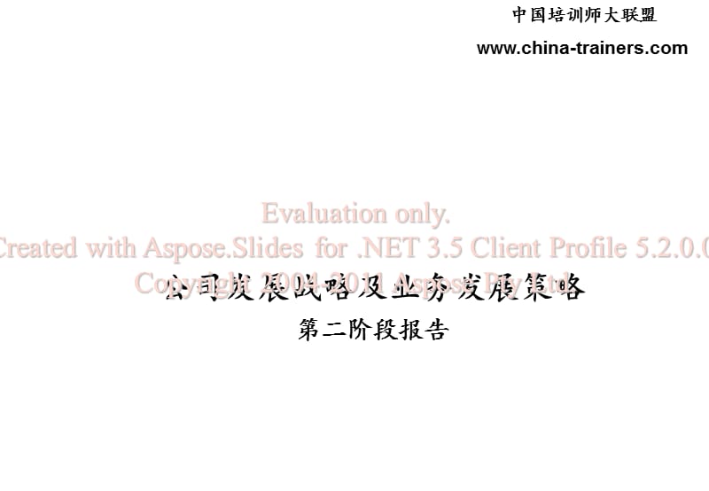 公司发展战略及务业发展策略.ppt_第1页