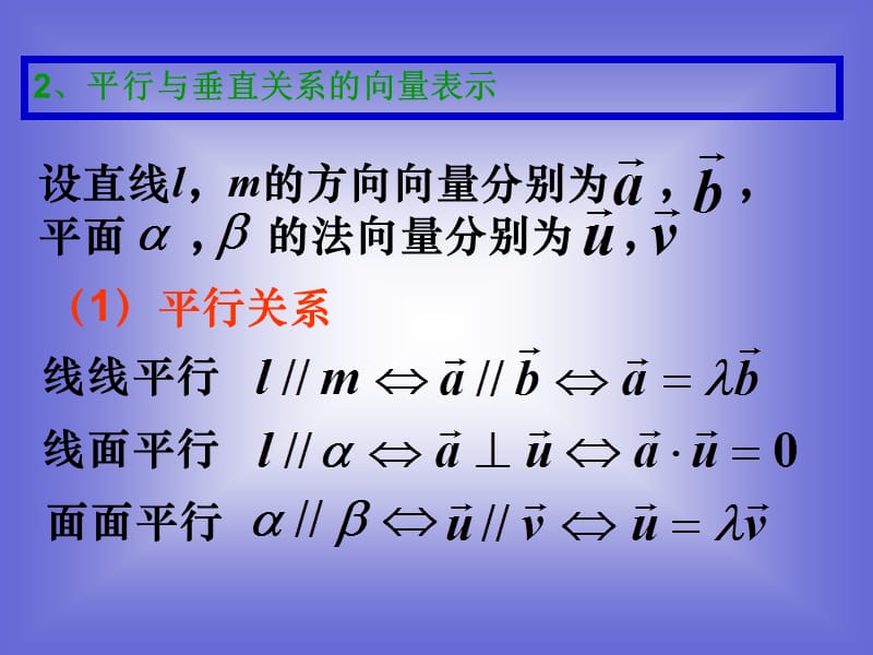 用向量讨论垂直与平行课件(北师大版选修2-1).ppt_第3页