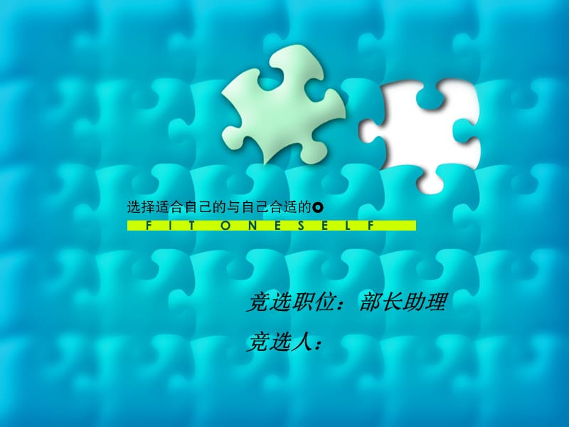 部长助理竞选.ppt.ppt_第1页