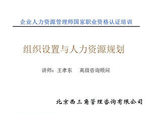 组织设置与人力资源规划.ppt