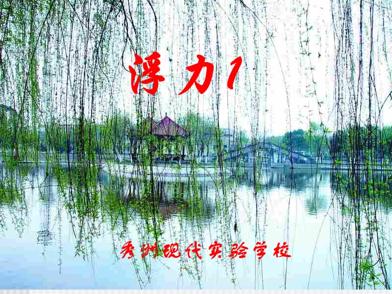 浙教版初二物理浮力习题课课件.ppt_第1页