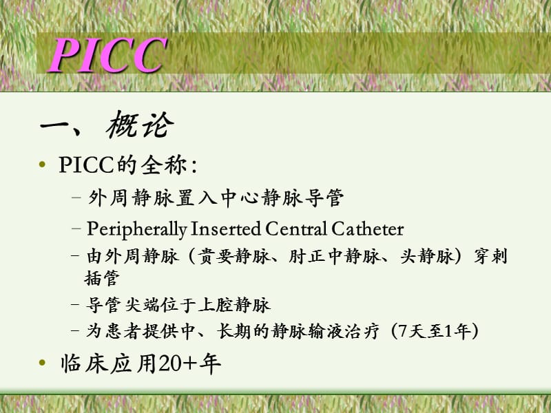 PICC置管术的操作流程及维护.ppt_第3页