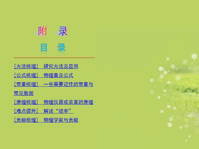 2013届中考物理复习方案附录(新课标)课件苏科版.ppt_第1页