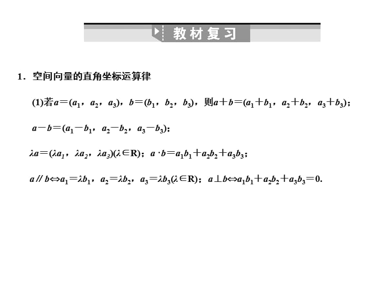 7.7空间向量的坐标运算.ppt_第2页